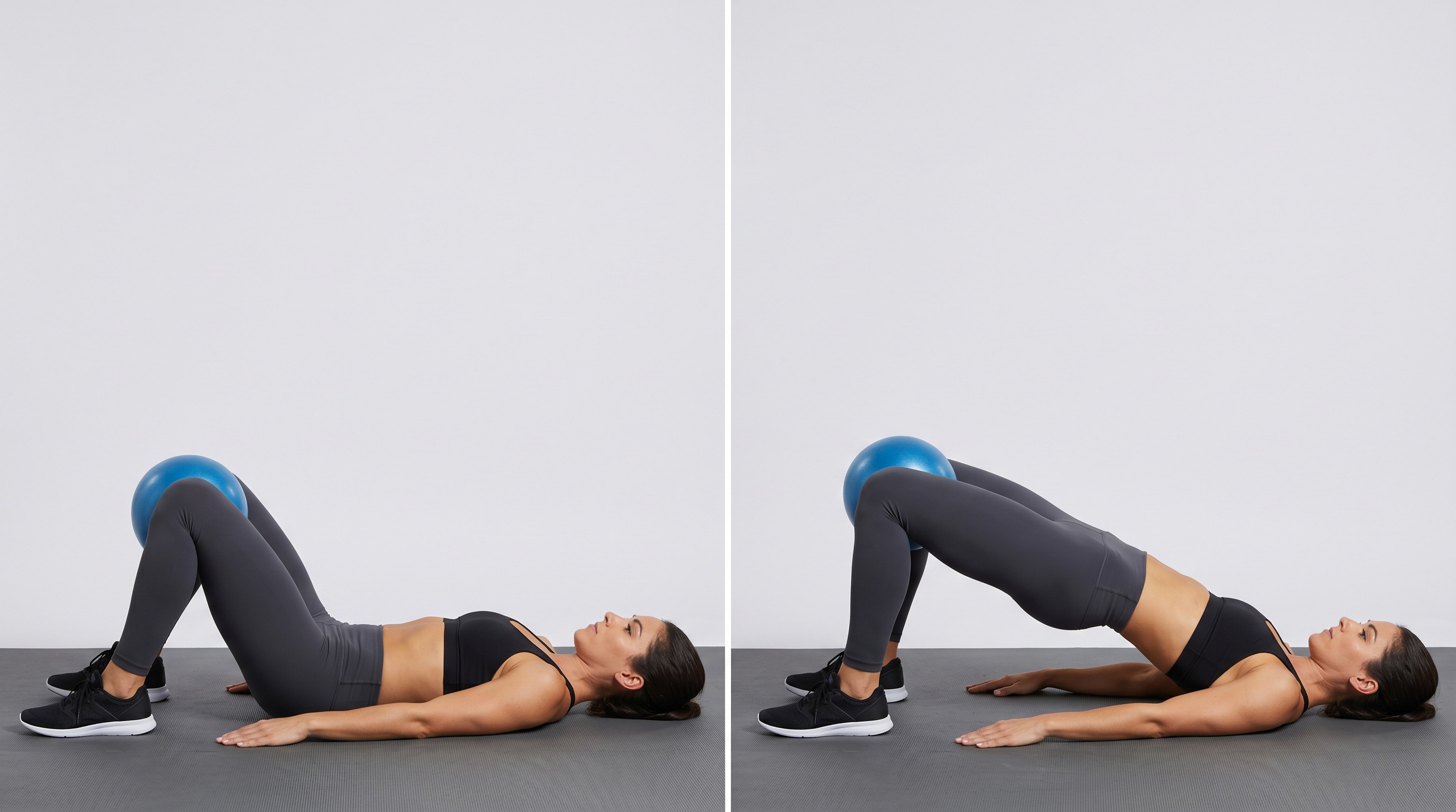 Adductor Squeeze Bridge, hip exercise