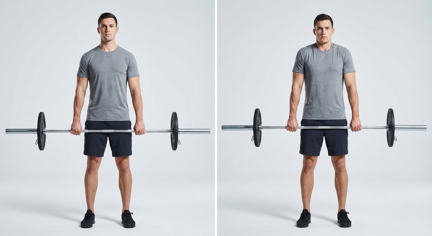 Barbell Shrug, bovenrugoefening