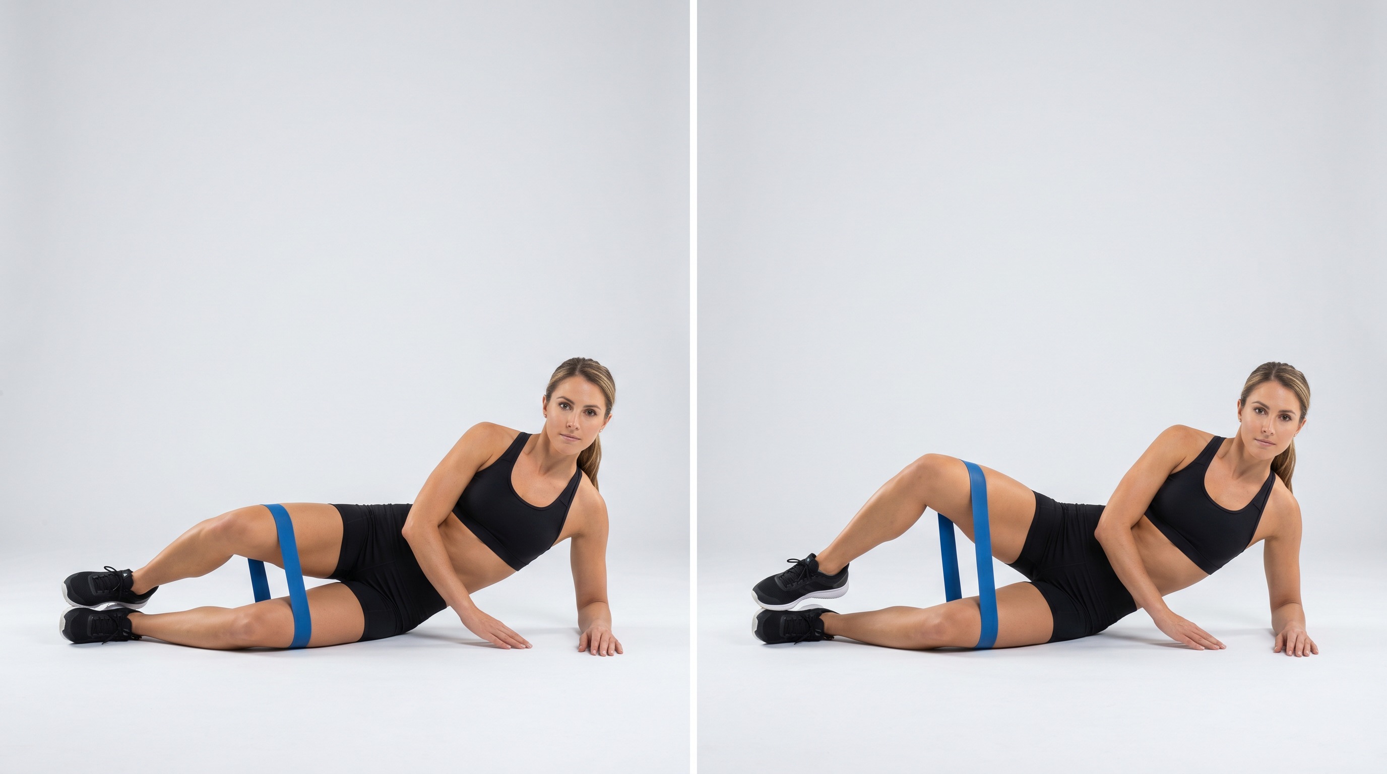 Banded Clamshell, hip exercise