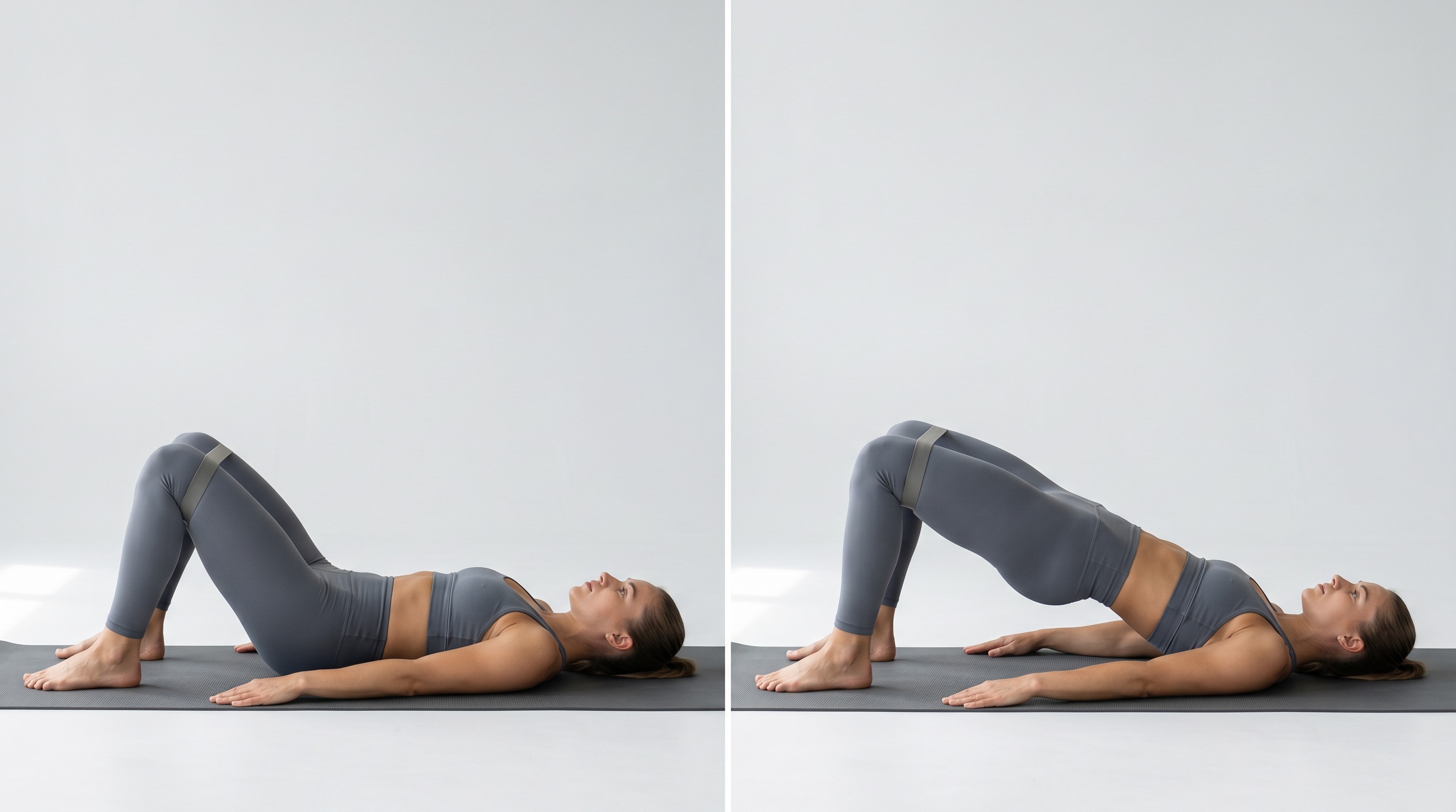 Banded Glute Bridge, hip exercise