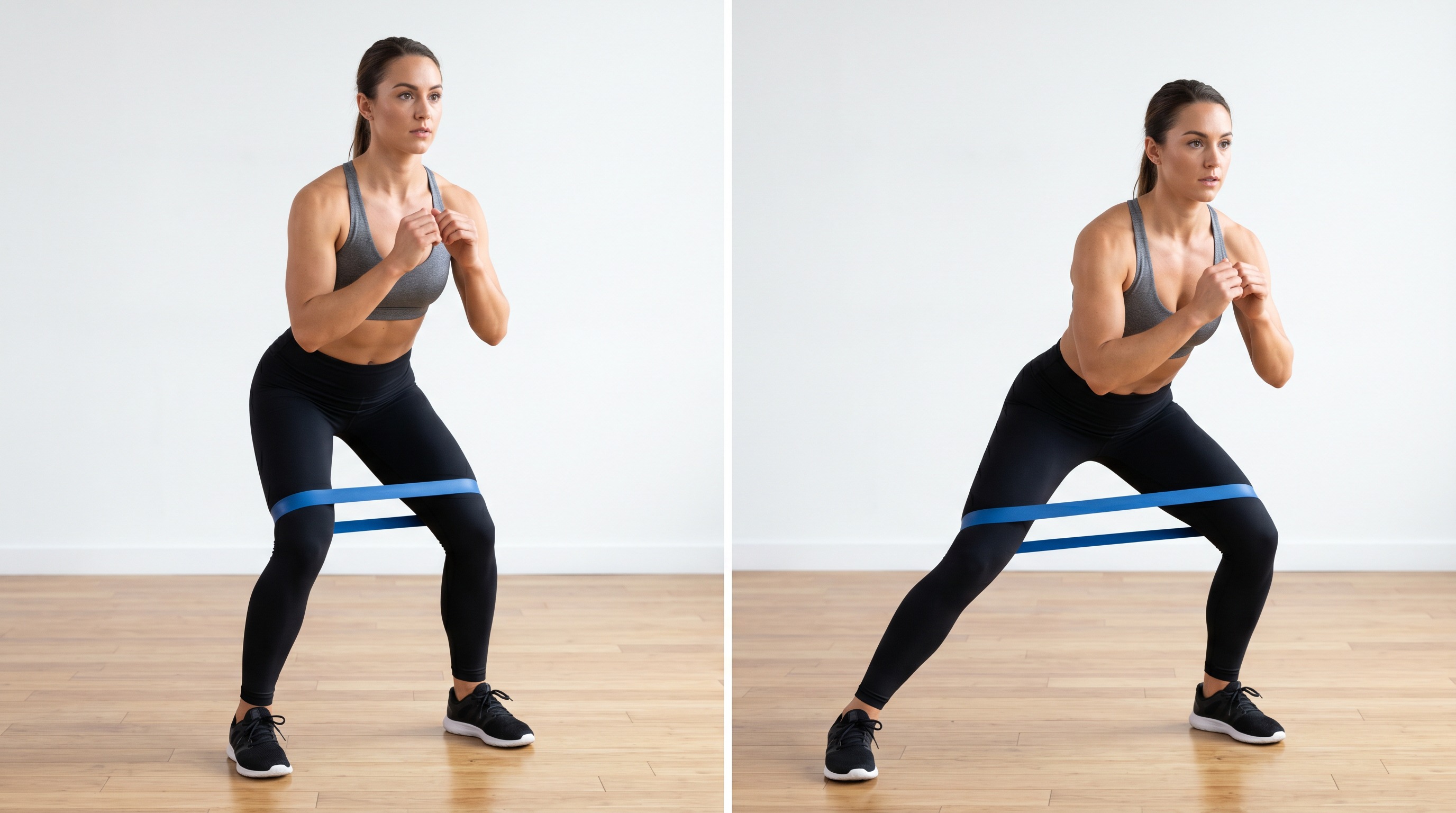 Banded Side Step, hip exercise