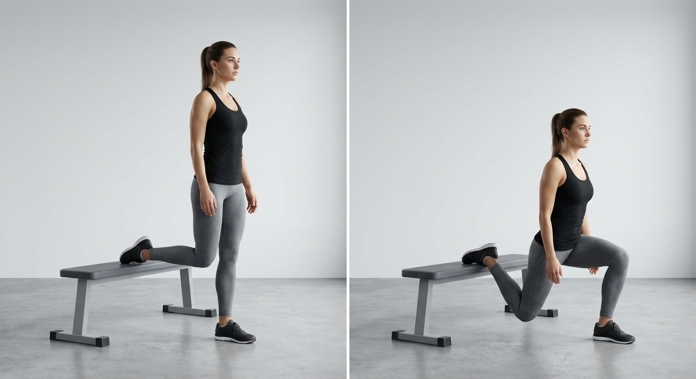 Bulgarian Split Squat, knee exercise