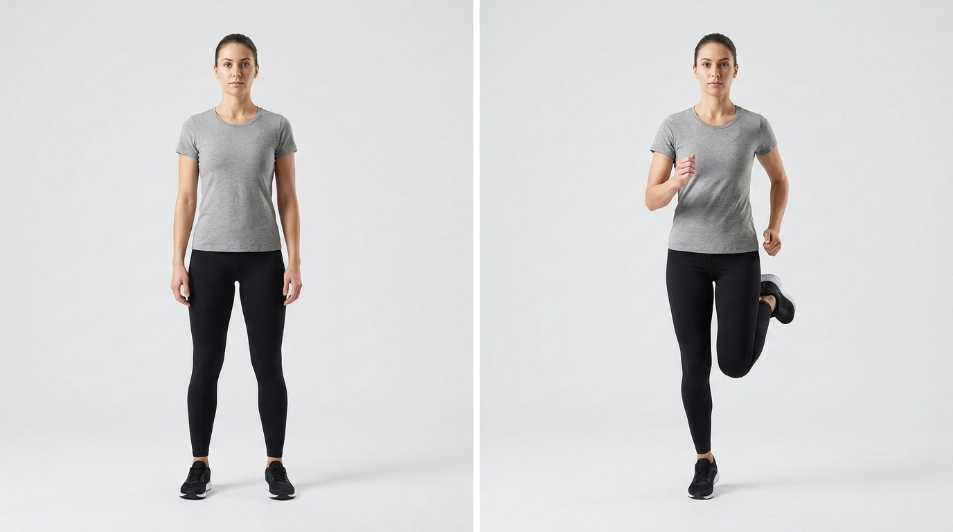 Butt Kicks, knee exercise