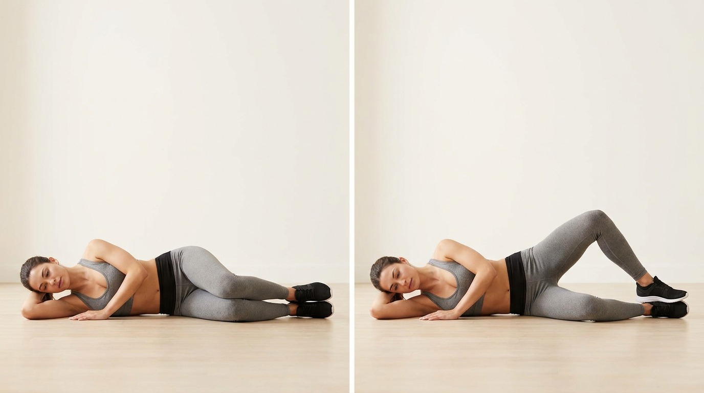 Clamshell, hip exercise
