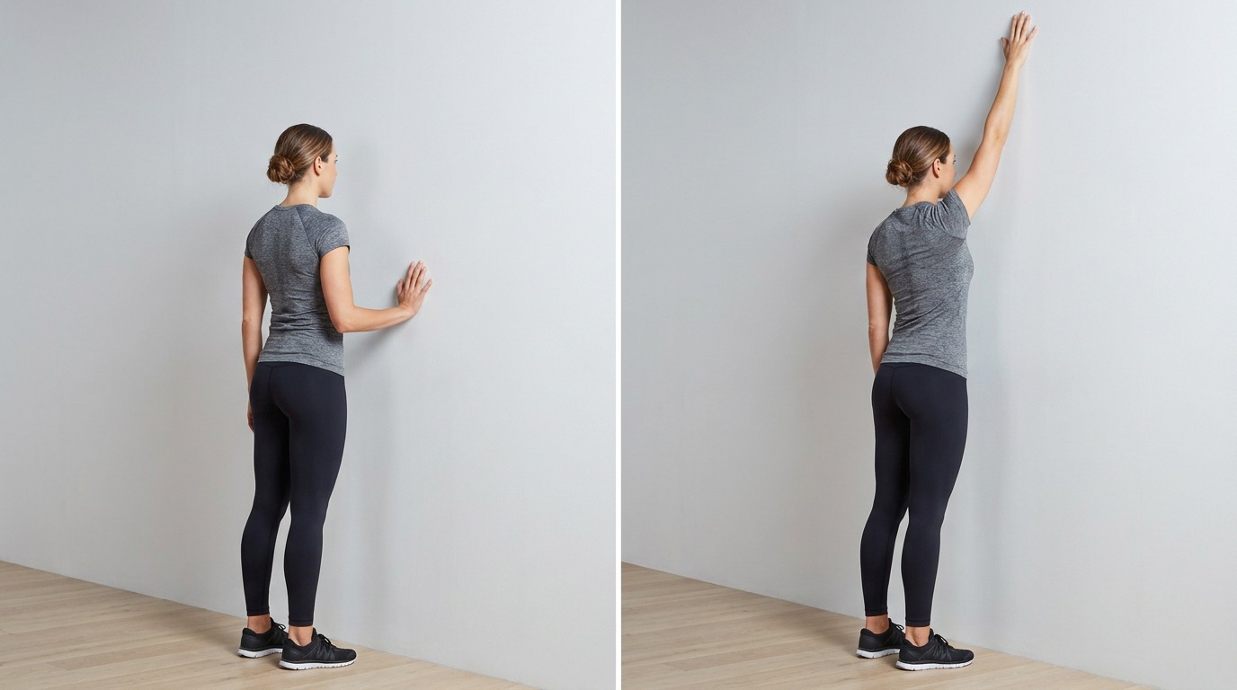 Wall Crawl, shoulder exercise