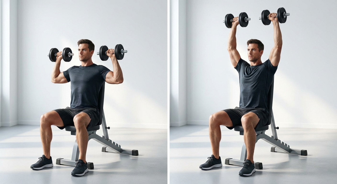 Dumbbell Shoulder Press, schouderoefening
