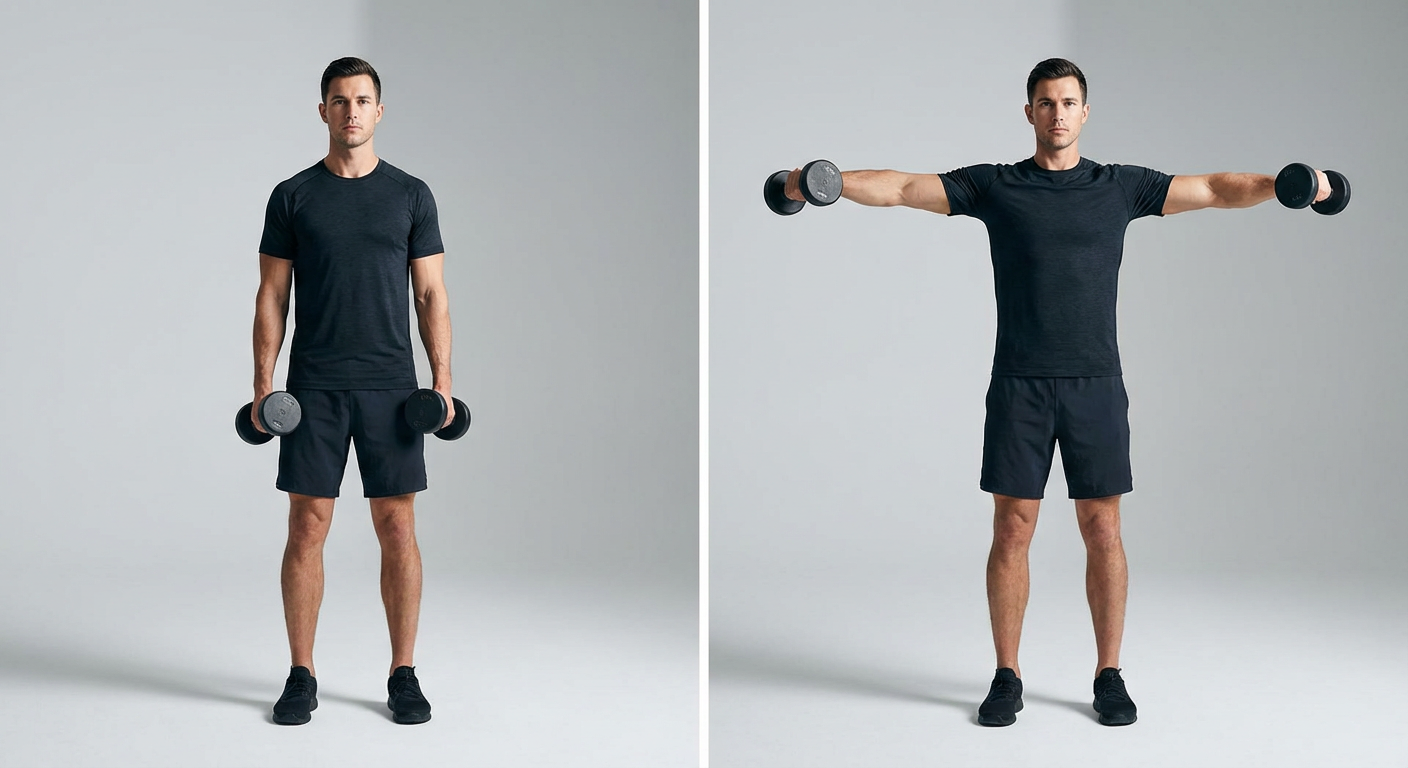 Dumbbell Lateral Raise, schouderoefening